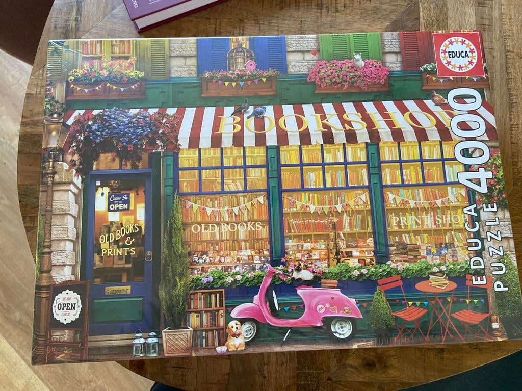 Puzzel Bookstore Educa 4000 stukjes - nieuw, Ophalen, Meer dan 1500 stukjes, Nieuw