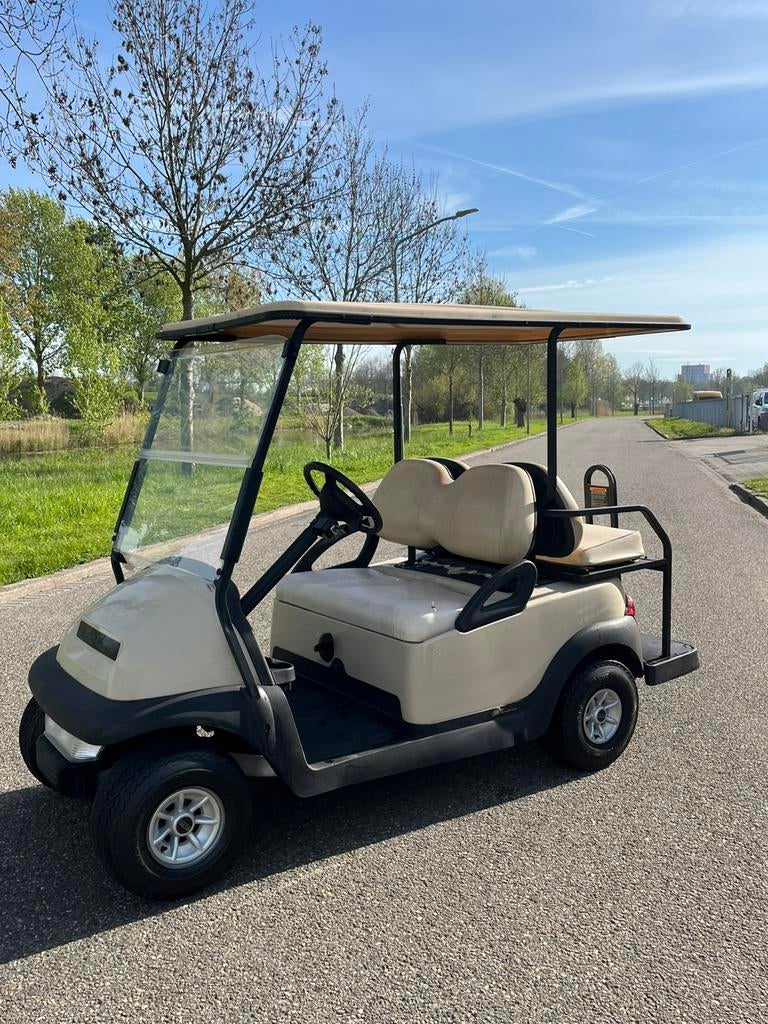 Prachtige benzine golfkar in perfecte staat 2 of 4 persoons, Sport en Fitness, Golf, Zo goed als nieuw, Golfkar, Ophalen