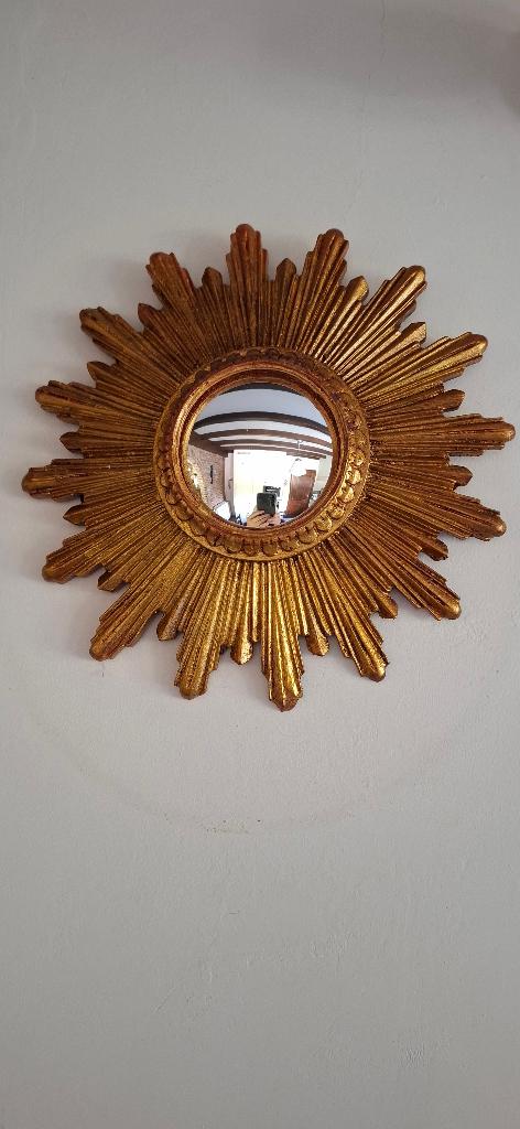 zonnespiegel - bolle spiegel - convex, Antiek en Kunst, Ophalen of Verzenden, Rond, Minder dan 50 cm, Minder dan 100 cm