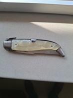 Zakmes met veiligheidssluiting en parelmoer handvat, Ophalen of Verzenden, Gebruikt