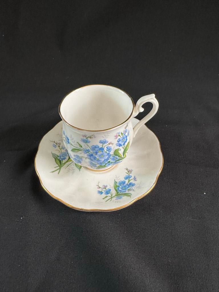 Royal Albert Forget Me Not kop en schotel, Ophalen of Verzenden