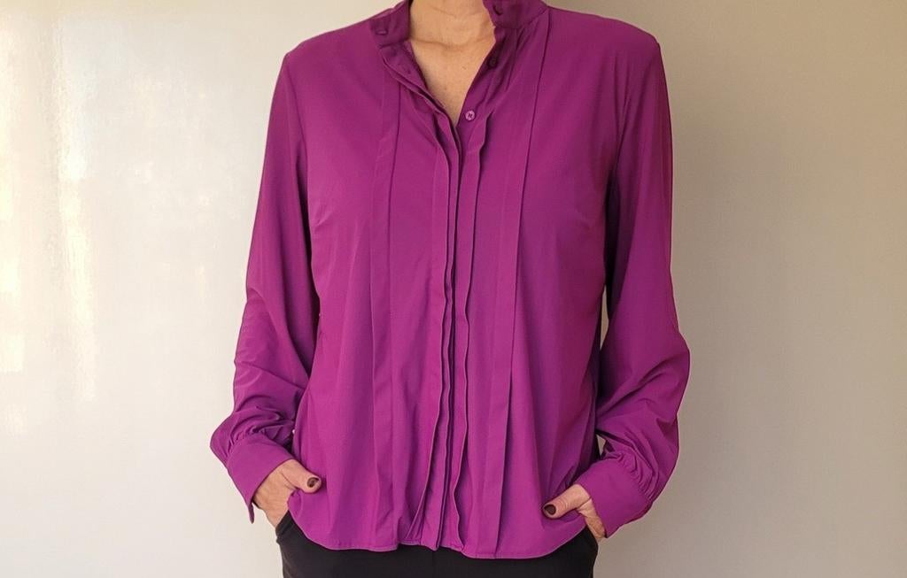 Studio Anneloes blouse XXL Paars Travelstof, Studio Anneloes, Paars, Maat 46/48 (XL) of groter, Ophalen of Verzenden