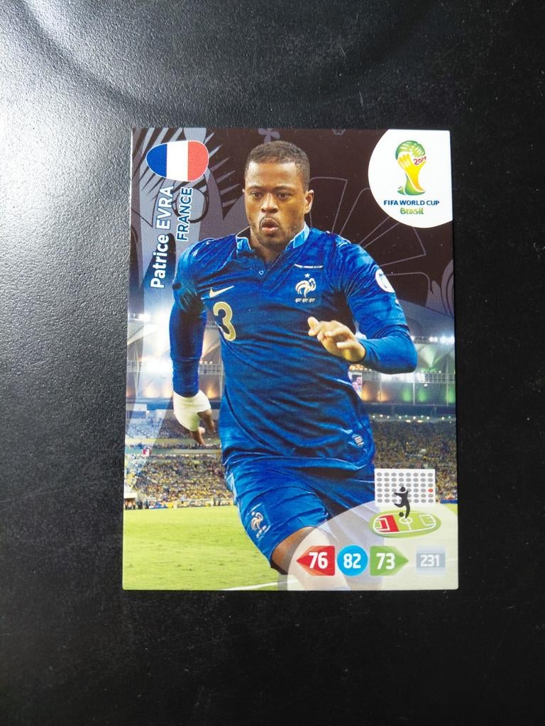 Patrice evra (frankrijk) panini wk 2014, Verzamelen, Sportartikelen en Voetbal, Ophalen of Verzenden, Nieuw, Buitenlandse clubs