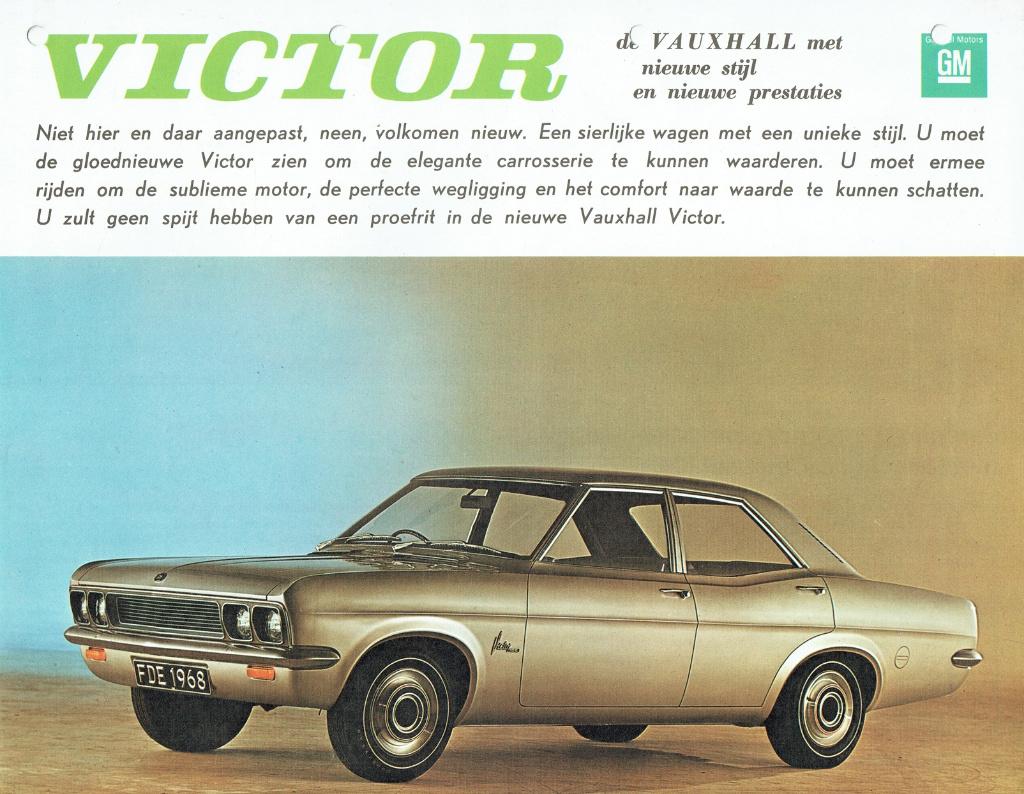 Folder Vauxhall Victor (ca.1968), Verzenden, Gelezen, Overige merken