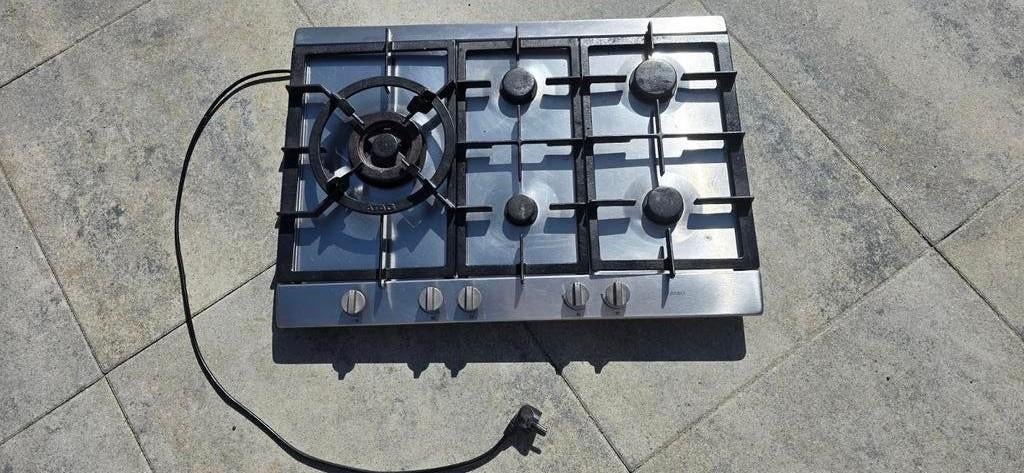 ATAG gaskookplaat met 4 pitten plus wok pit !, Ophalen of Verzenden, Inbouw, Gas, 5 kookzones of meer