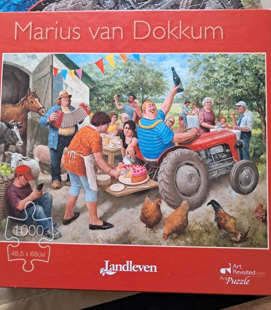 Marius van Dokkum Puzzel 1000 stukjes - Compleet, Hobby en Vrije tijd, Ophalen of Verzenden, 500 t/m 1500 stukjes, Zo goed als nieuw