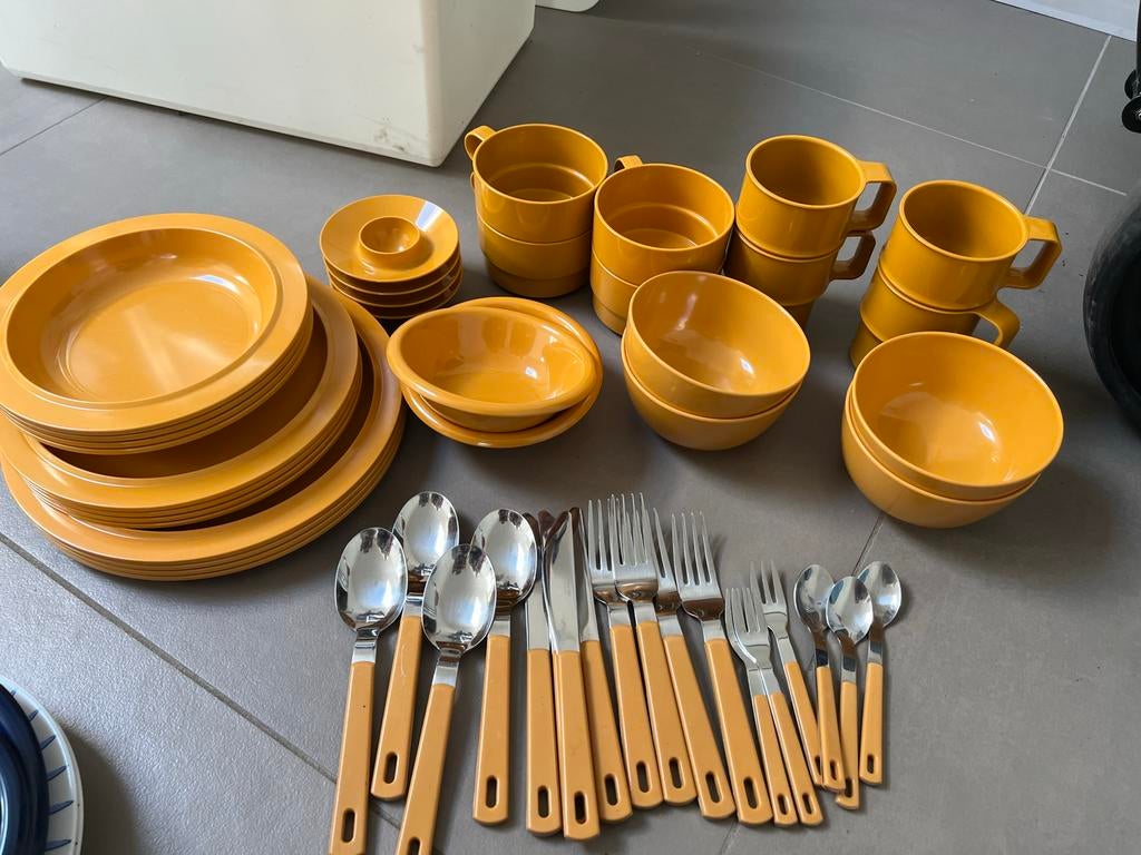 Grote set Mepal Rosti retro camping servies Koen de Winter, Ophalen of Verzenden