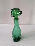 Italiaanse empoli decanter sierfles in de vorm van een hond, Ophalen of Verzenden