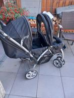 Zwarte Duo Kinderwagen - Ideaal voor Tweelingen/Broertjes, Gebruikt, Duowagen, Ophalen, Kinderwagen
