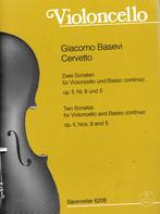 Vioncello Zwei sonaten Vioncello Basso Continuo ( 209 ), Gebruikt, Verzenden, Klassiek, Artiest of Componist