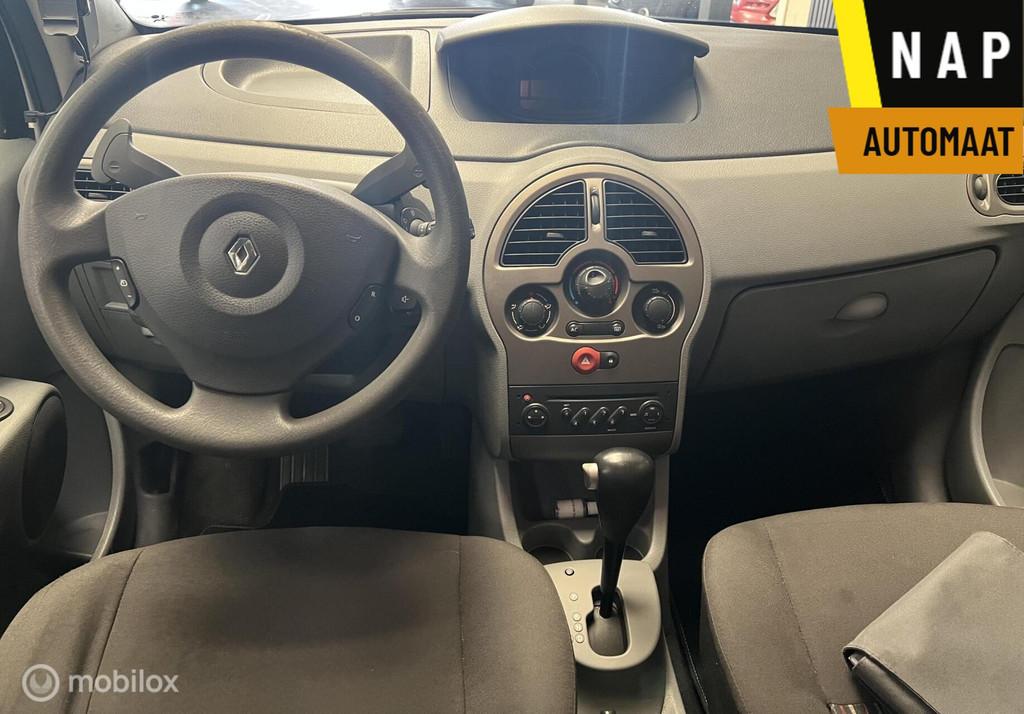 Renault Modus 1.6-16V Expression Automaat NAP CruiseControl, Stof, Gebruikt, Zwart, 4 cilinders