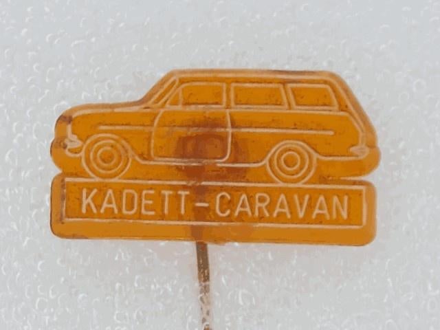 SP1712 Speldje Opel Kadett-Caravan oranje, Verzamelen, Ophalen of Verzenden, Gebruikt, Overige onderwerpen