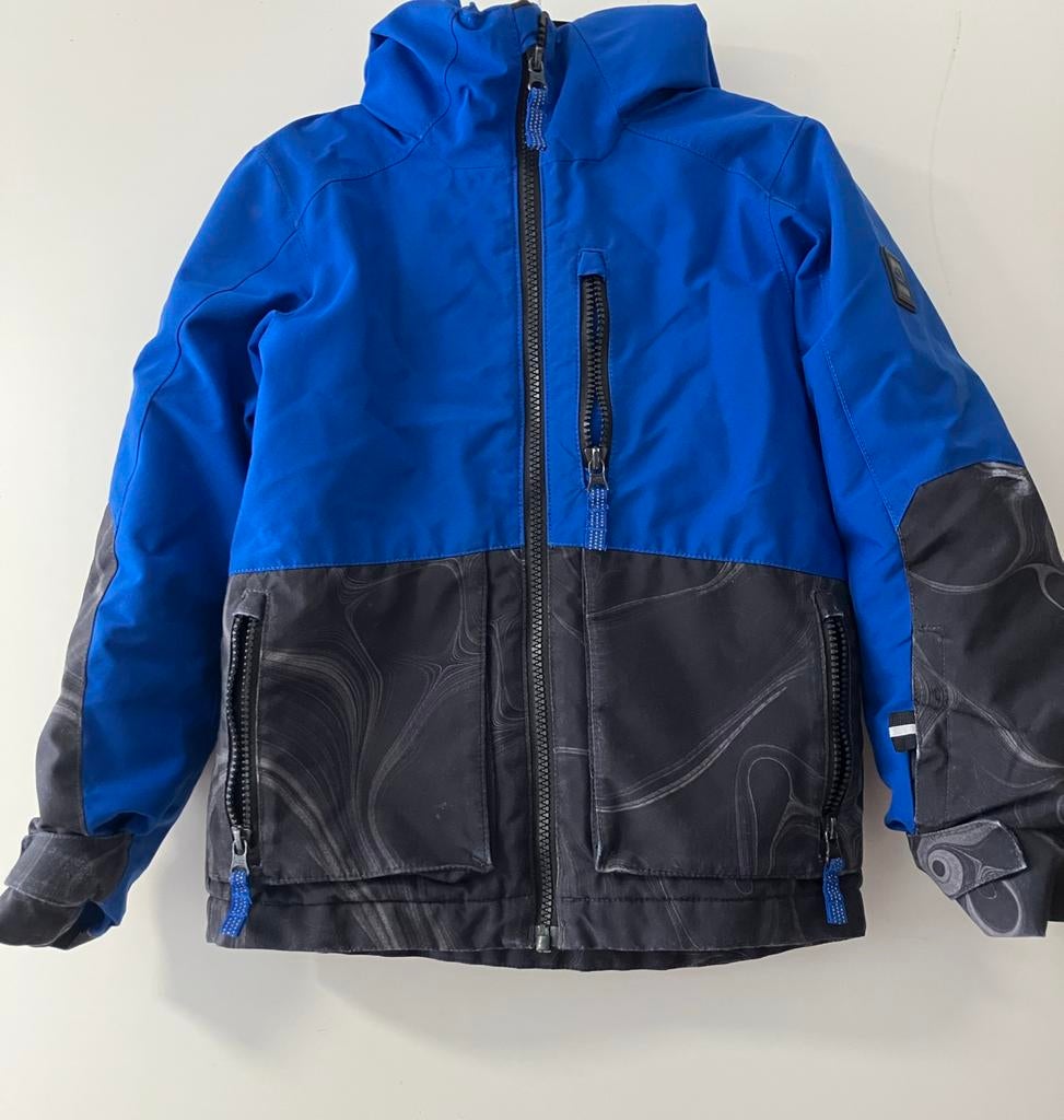 Nette winterjas / ski jas oneill blauw/zwart maat 128, Ophalen of Verzenden, Gebruikt, Jongen, Jas