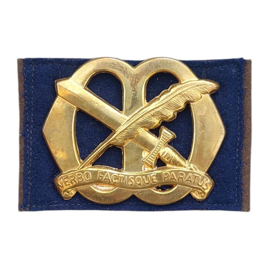Oud Baretembleem Studentenweerbaarheid 'Wageningen', Verzamelen, Ophalen of Verzenden, Landmacht, Nederland, Embleem of Badge