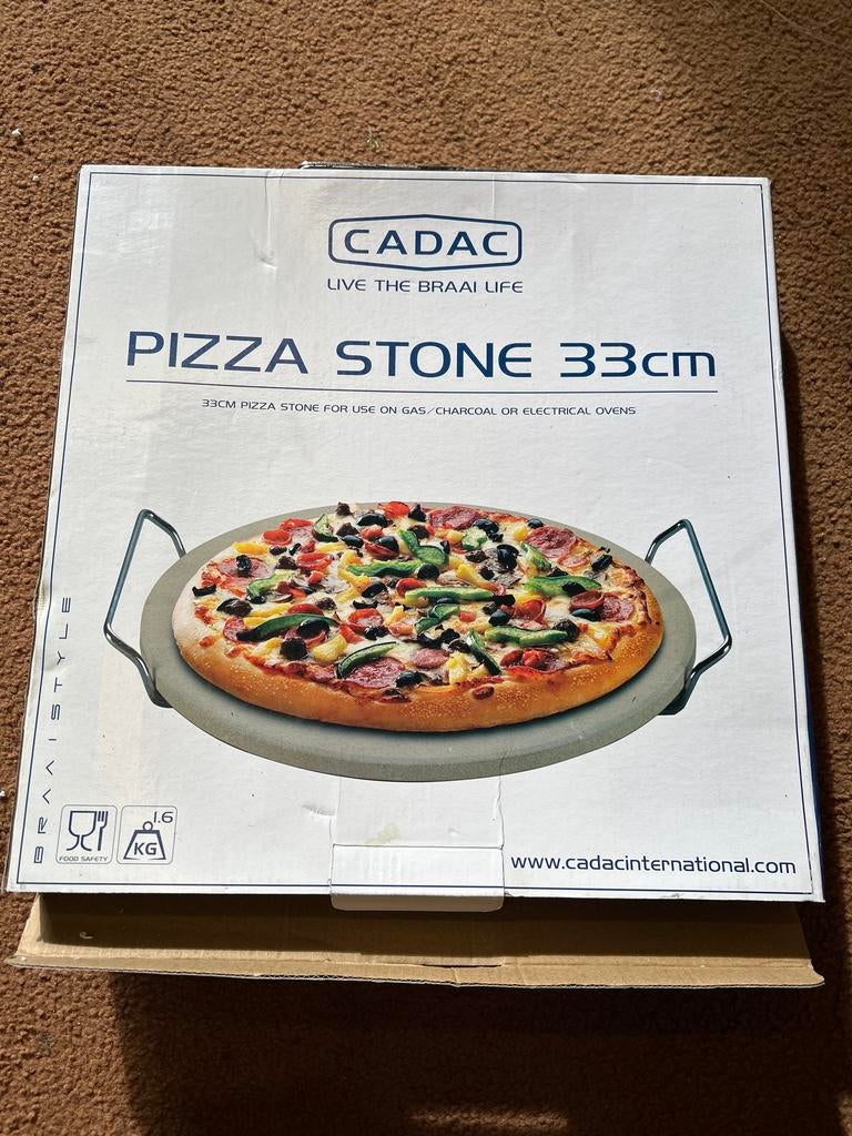 Cadac Pizzasteen 33cm - Voor Oven, Gas, Houtskool, Tuin en Terras, Houtskoolbarbecues, Ophalen of Verzenden, Zo goed als nieuw