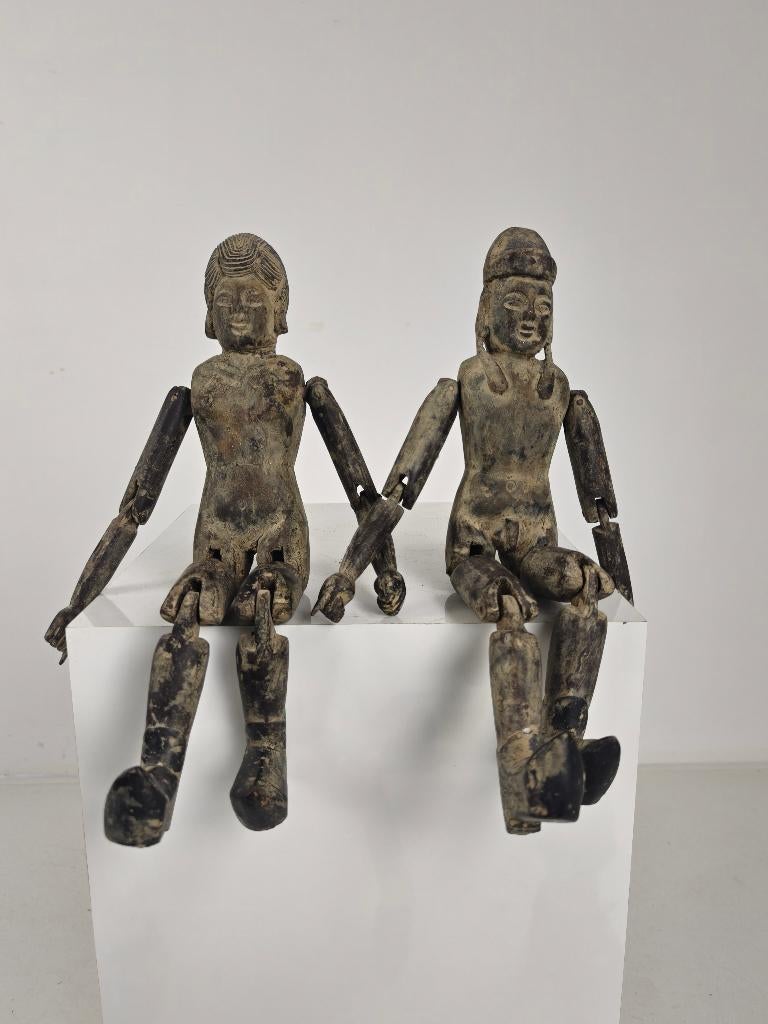 Antiek Setje Chinese Houten Vruchtbaarheidsbeeldjes, Antiek en Kunst, Antiek | Woonaccessoires, Ophalen of Verzenden