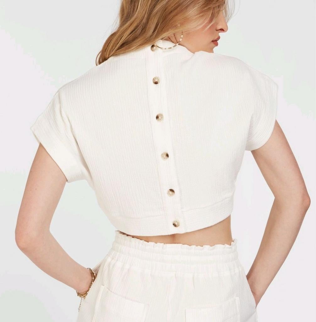 Josh V top maat S, Beige, Ophalen of Verzenden, Zo goed als nieuw, Korte mouw