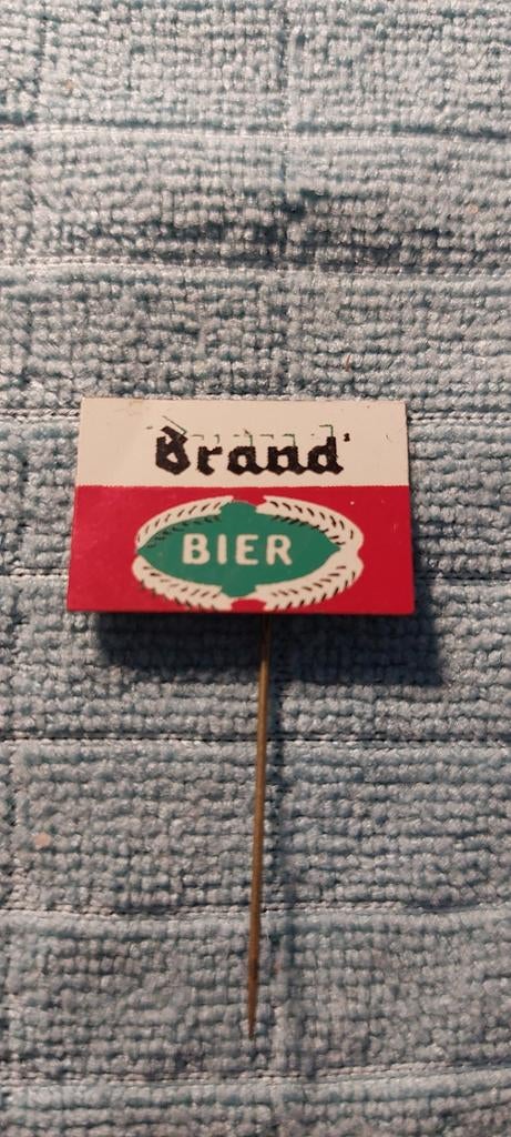 Vintage Brand Bier Reclame Speldje, Verzamelen, Biermerken, Ophalen of Verzenden, Gebruikt, Overige typen, Brand