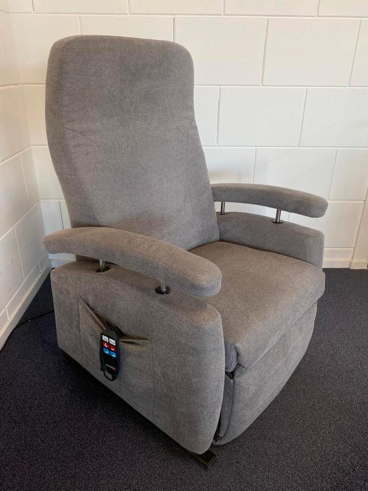 Fitform sta op stoel grijs stof XL (extra breed!) - 260206, Huis en Inrichting, Stoelen, Zo goed als nieuw, Eén, Stof, Grijs, Verzenden