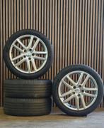 17" Orig Volkswagen Golf Velgen+Banden 5x112 Caddy Touran, Gebruikt, Banden en Velgen, 17 inch, Personenwagen