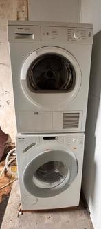 Wasmachine Miele en Droger Bosch Set, Witgoed en Apparatuur, Was-droogcombinaties, 6 tot 8 kg, Ophalen, Gebruikt, 85 tot 90 cm