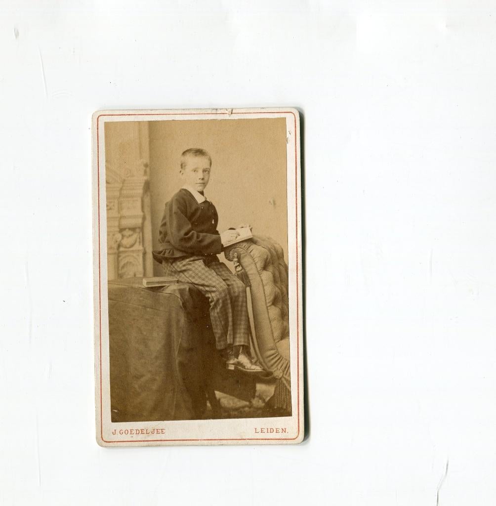 Carte de Visite. J. Goedeljee. Leiden., Verzenden, Foto, Zo goed als nieuw, Voor 1940