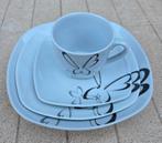 Leuke servies set voor 4 personen, Nieuw, Ophalen of Verzenden, Bord(en), Overige stijlen