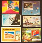 - 733 - 6 Blokjes met Ruimtevaart., Verzenden, Gestempeld, Overige thema's
