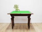 Antieke kaart / speeltafel met groen blad. Vintage tafeltje, Ophalen