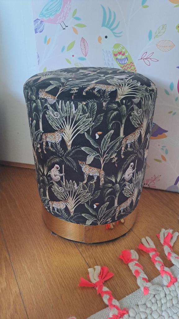 ronde puf, Ophalen, Minder dan 50 cm, Rond, Minder dan 50 cm