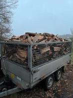 Droog eiken haardhout, kachelhout, stookhout, hottub hout, Tuin en Terras, Haardhout, 3 tot 6 m³, Ophalen of Verzenden, Eikenhout