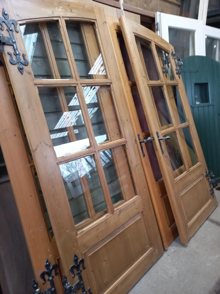 Twee set dubbele binnendeuren, Doe-het-zelf en Verbouw, Deuren en Horren, Ophalen of Verzenden, Binnendeur, 200 tot 215 cm