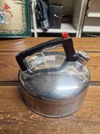 Vintage roestvrijstalen fluitketel, Ophalen, Gebruikt