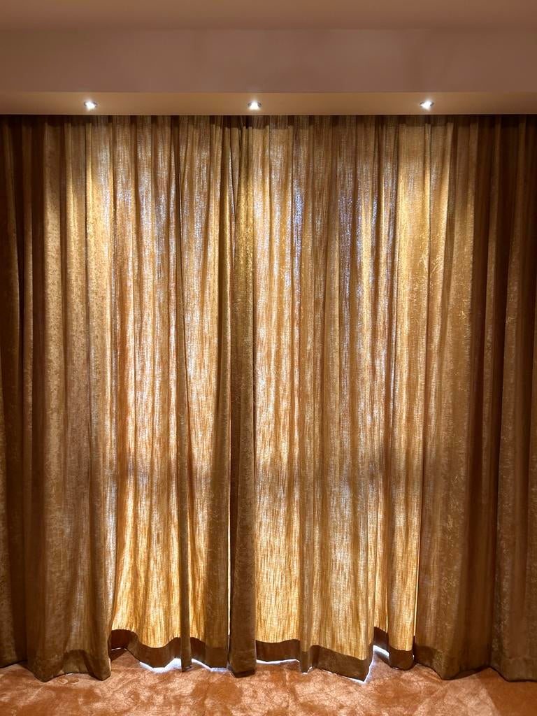 Gordijnen 255x260 cm - Zo goed als nieuw, Ophalen of Verzenden, Zo goed als nieuw, Overige kleuren, 200 cm of meer