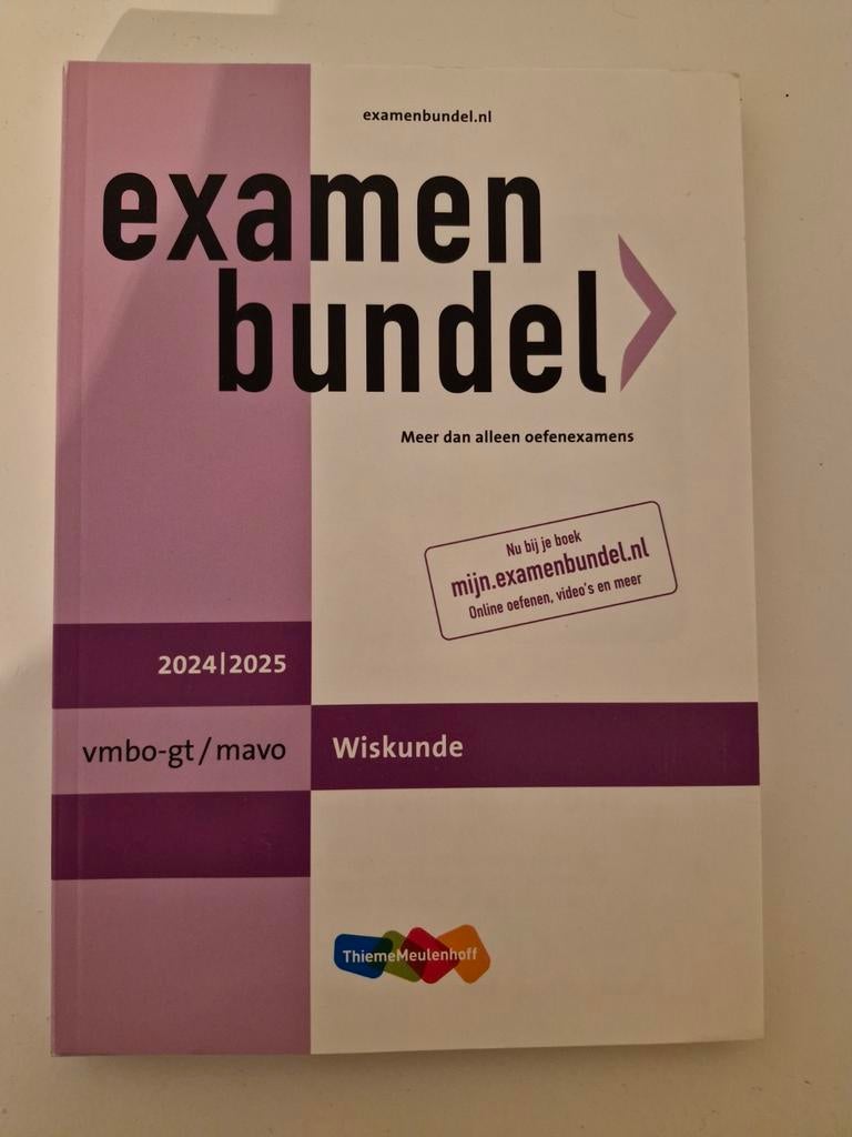 Examenbundel vmbo wiskunde, Boeken, VMBO, Wiskunde A, Ophalen of Verzenden, Nieuw