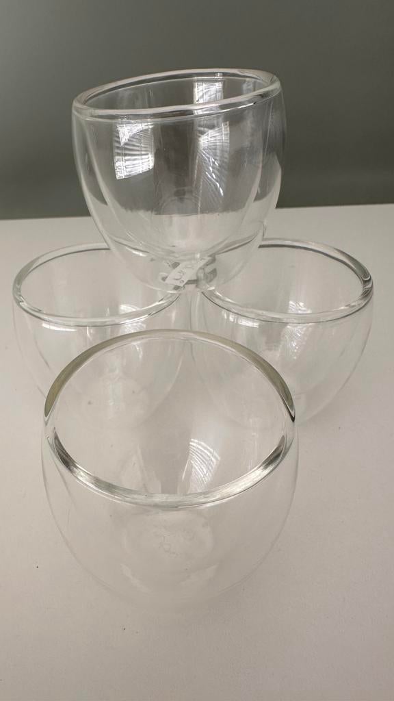 Bodum dubbelwandige espresso kopjes (8), Huis en Inrichting, Keuken | Servies, Glas of Glazen, Ophalen of Verzenden, Overige stijlen