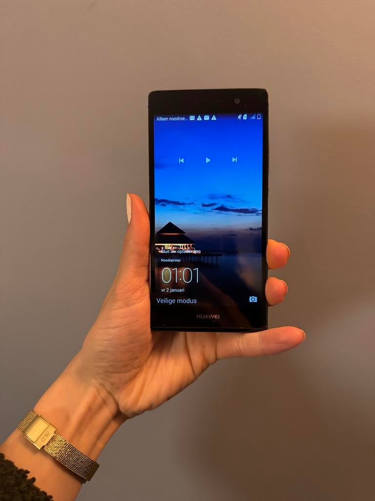 Huawei Ascend P7 - Zwart, met doos excl. oplader, Telecommunicatie, Mobiele telefoons | Huawei, Ophalen, Gebruikt, Zwart, Touchscreen