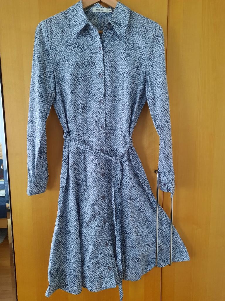 Sandwich overhemdjurk maat 38, Kleding | Dames, Jurken, Maat 38/40 (M), Zo goed als nieuw, Knielengte, Sandwich