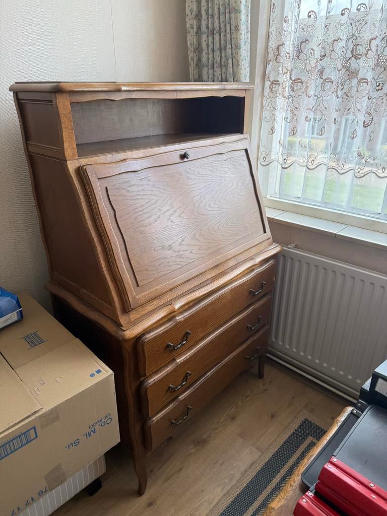 Antiek bureau kastje schrijftafel, Ophalen of Verzenden