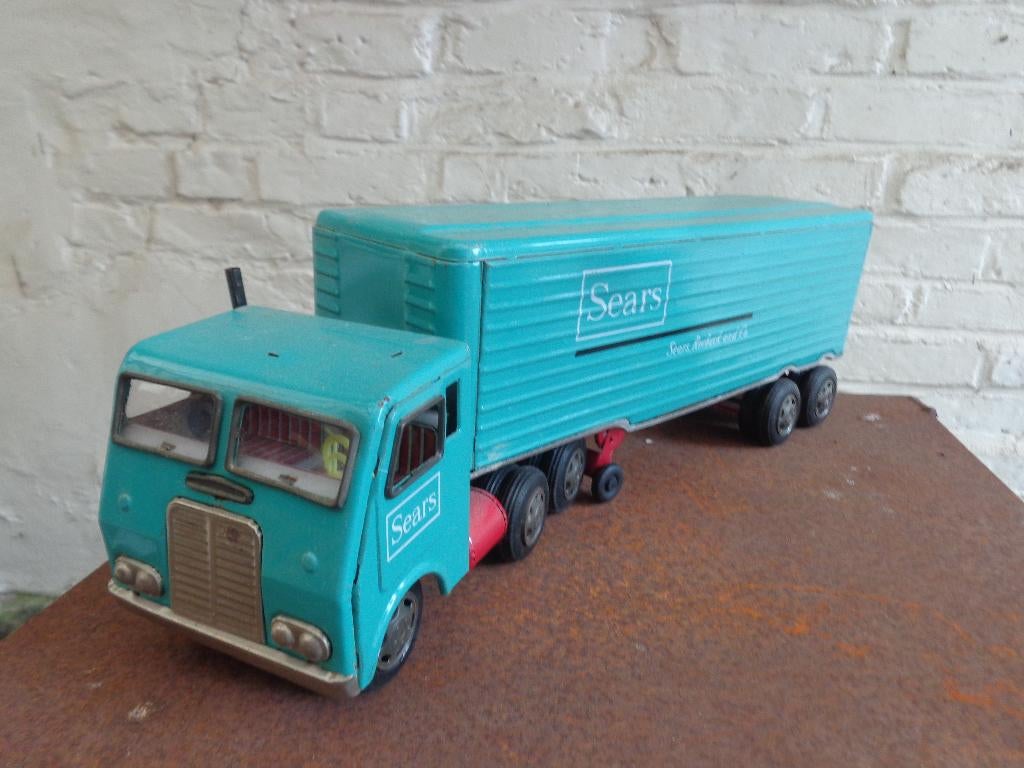 ERTL 1960's Japan Sears Freight Truck & Van Trailer 16", Verzenden