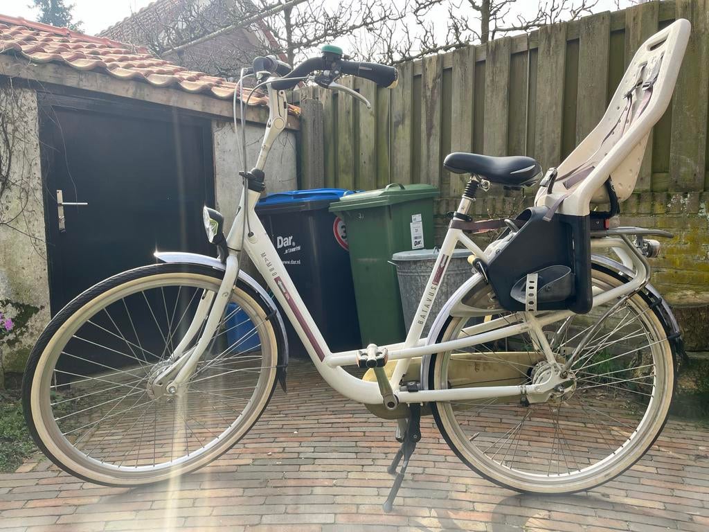 Batavus Mambo Familiefiets met Yepp zitje, Fietsen en Brommers, Fietsen | Dames | Damesfietsen, Ophalen, Batavus, Trommelrem, 53 tot 56 cm