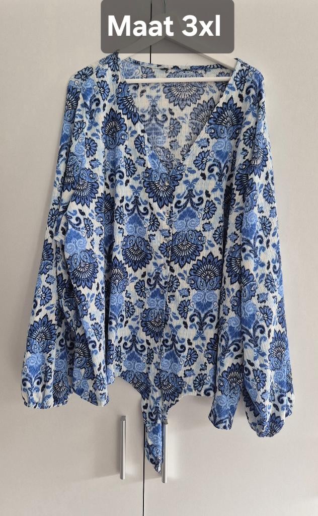 Alles € 45,- Herfts/winter kleding maat 56/58 of 3xl, Ophalen, Zo goed als nieuw, Blauw, Trui of Vest