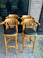 Thonet krukken met arm en rugleuning, Huis en Inrichting, Barkrukken, 60 tot 90 cm, Ophalen of Verzenden, Zo goed als nieuw