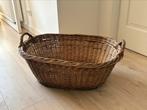 Grote rieten mand van 80cm lang, Huis en Inrichting, Woonaccessoires | Schalen en Manden, Ophalen, Zo goed als nieuw, Rond, Riet