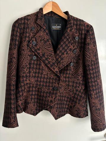 Blazer bruin zwart wol m 38 Alexander beschikbaar voor biedingen