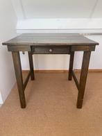 Antieke houten tafel/bureaurje met lade, Ophalen