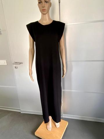 J166 Naif maat 40 Lange katoenen jurk jurkje zwart katoen beschikbaar voor biedingen