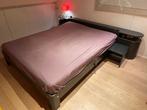 Bed auping auronde antraciet 1,60 x2,10 meter, Ophalen, Gebruikt, 210 cm, Tweepersoons