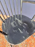Zwarte vintage spijlen schommelstoel, rocking chair, Huis en Inrichting, Fauteuils, Ophalen, Minder dan 50 cm, Gebruikt, Vintage brocante