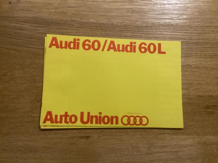 Audi 60 / 60L Brochure - Auto Union 1969, Boeken, Auto's | Folders en Tijdschriften, Gelezen, Audi, Ophalen of Verzenden